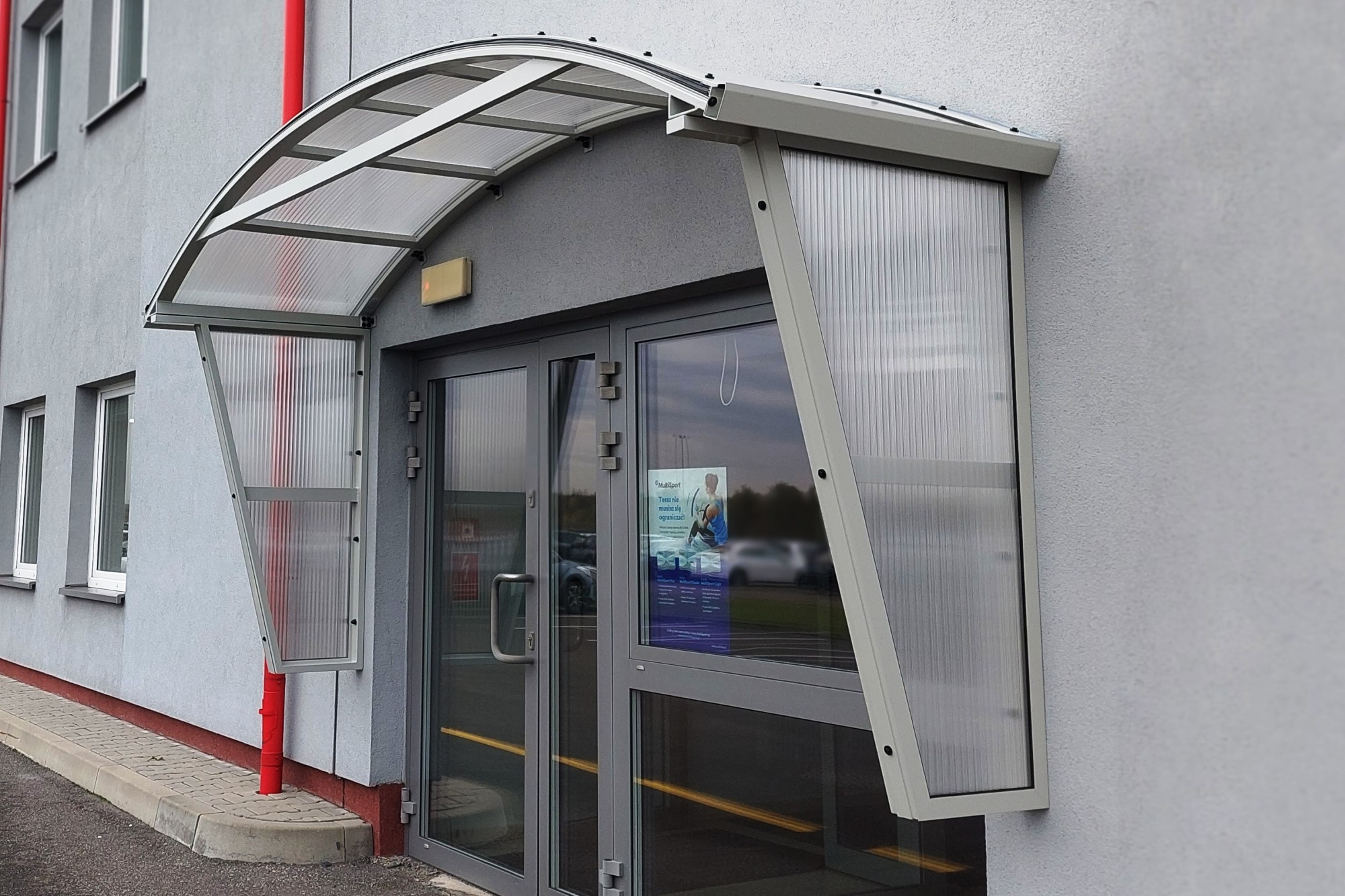 Daszek - konstrukcja aluminiowa